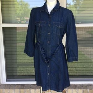 Denim Western Shirtdress